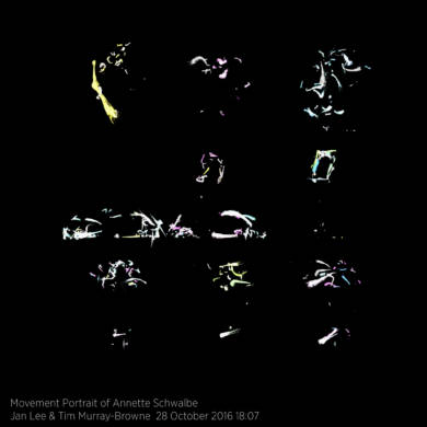 Movement Portrait of Annette Schwalbe by Jan Lee and Tim Murray-Browne