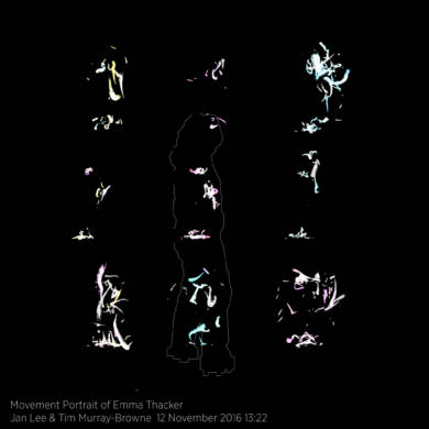 Movement Portrait of Emma Thacker by Jan Lee and Tim Murray-Browne